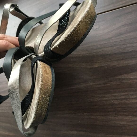 𝅺munro Sling Back Cork Wedge Strappy Summer Sandals 11 - Picture 7 of 10